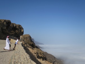Salalah - when you get high enough up the mountain you find yourself above the clouds. Crazy beautiful.
